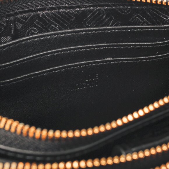 Love Moschino Nero PU Croco Logo-Plaque Zip Around Crossbody Bag - Picture 13 of 13